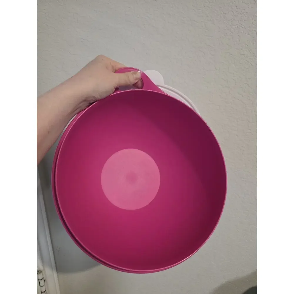 Tupperware Thatsa Bowl - 19CUP/4.5L - PINK/SUGAR -‎ Mixing Storage
